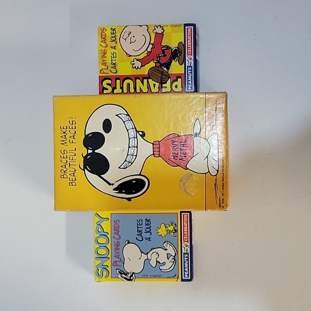 Snoopy 1971 Puzzle!!! Plus 2 packs of playing Cards!